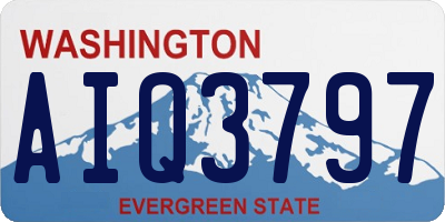 WA license plate AIQ3797