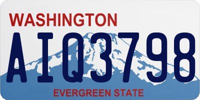 WA license plate AIQ3798