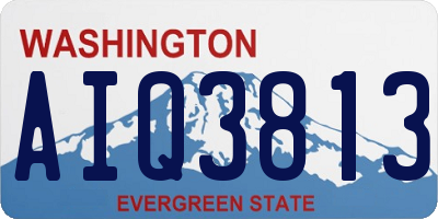 WA license plate AIQ3813