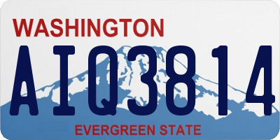 WA license plate AIQ3814