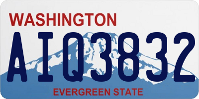 WA license plate AIQ3832