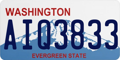 WA license plate AIQ3833