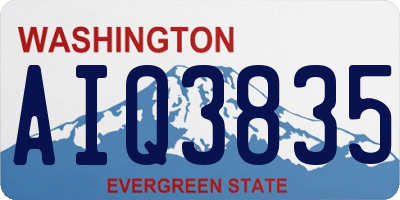 WA license plate AIQ3835
