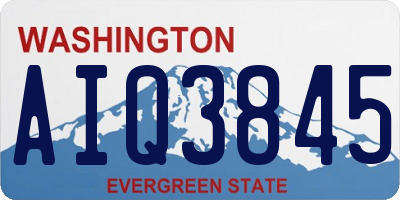 WA license plate AIQ3845