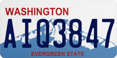 WA license plate AIQ3847