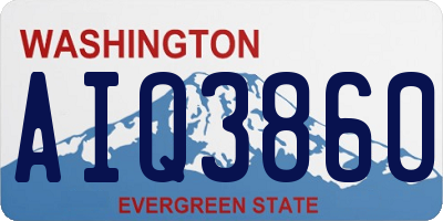 WA license plate AIQ3860