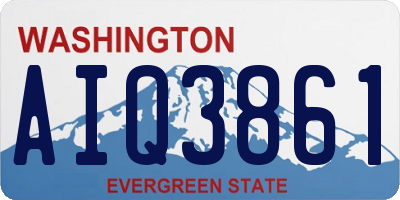 WA license plate AIQ3861