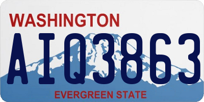WA license plate AIQ3863
