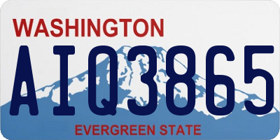 WA license plate AIQ3865