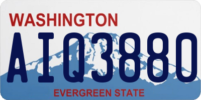 WA license plate AIQ3880