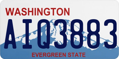 WA license plate AIQ3883