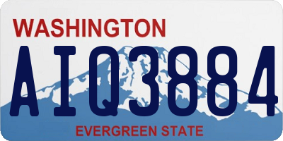 WA license plate AIQ3884