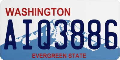 WA license plate AIQ3886