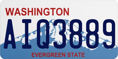 WA license plate AIQ3889