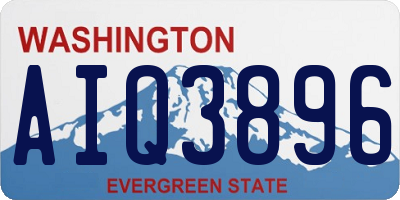 WA license plate AIQ3896