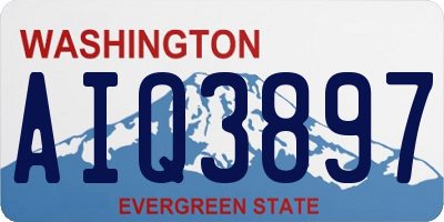 WA license plate AIQ3897