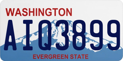 WA license plate AIQ3899