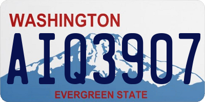 WA license plate AIQ3907