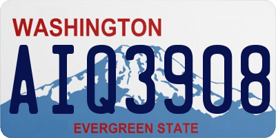 WA license plate AIQ3908