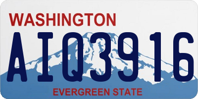 WA license plate AIQ3916