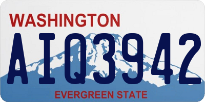 WA license plate AIQ3942