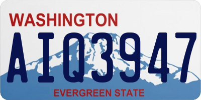 WA license plate AIQ3947