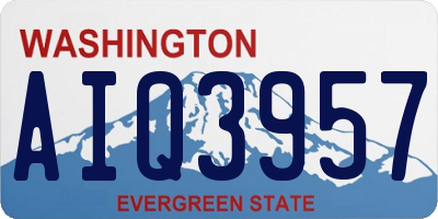 WA license plate AIQ3957
