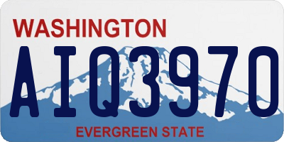 WA license plate AIQ3970
