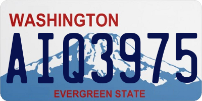 WA license plate AIQ3975