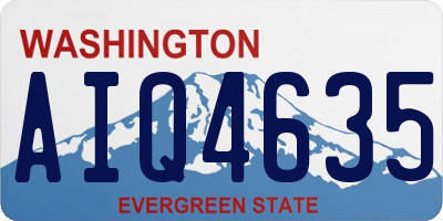 WA license plate AIQ4635