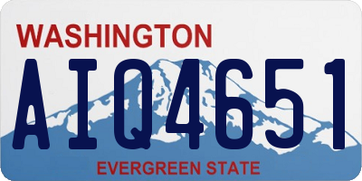 WA license plate AIQ4651