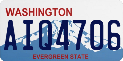 WA license plate AIQ4706