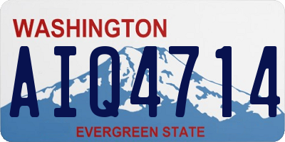 WA license plate AIQ4714