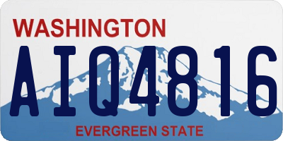 WA license plate AIQ4816