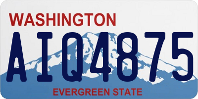 WA license plate AIQ4875