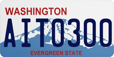 WA license plate AIT0300