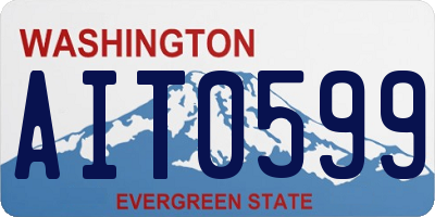 WA license plate AIT0599