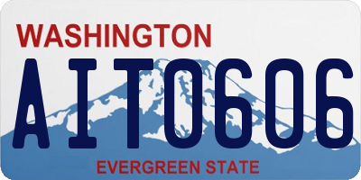WA license plate AIT0606