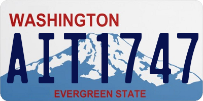 WA license plate AIT1747