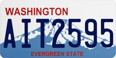 WA license plate AIT2595
