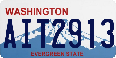 WA license plate AIT2913