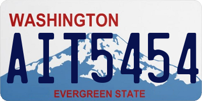 WA license plate AIT5454