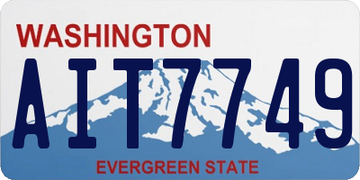 WA license plate AIT7749