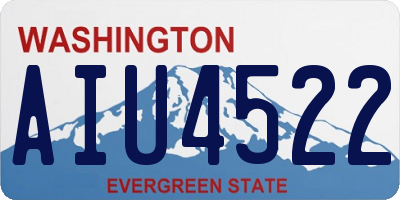 WA license plate AIU4522
