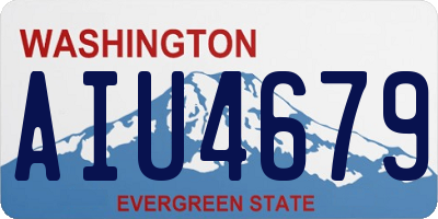 WA license plate AIU4679