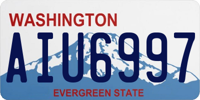 WA license plate AIU6997