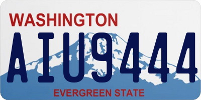 WA license plate AIU9444