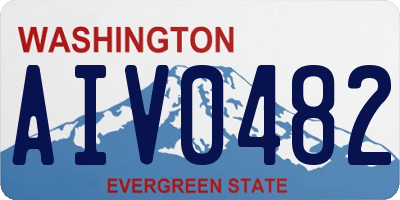WA license plate AIV0482