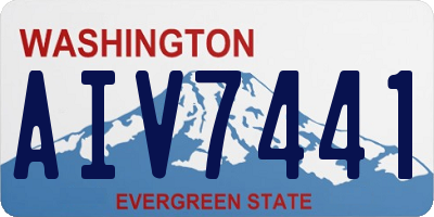 WA license plate AIV7441