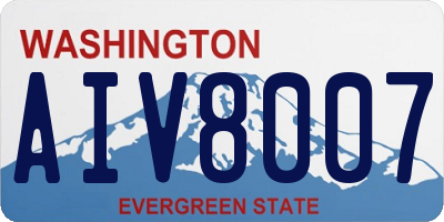 WA license plate AIV8007